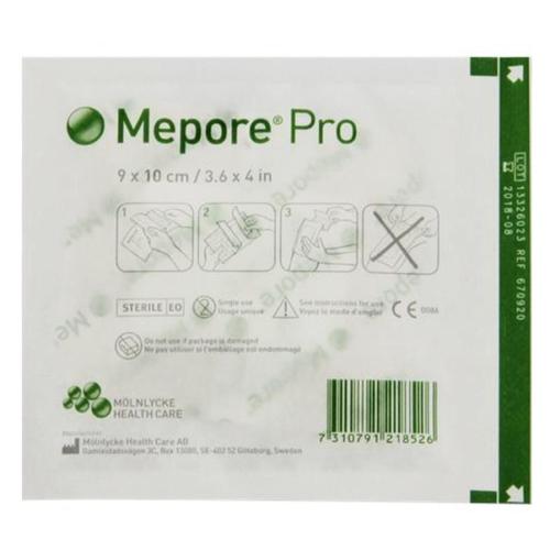 Molnlycke 670990 Mepore Pro Dressing 3-3/5 in. x 4 in. (Case of 320)-Preferred Medical Plus