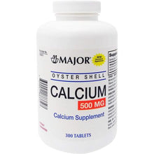 Major 00904188372 Oyster Shell Calcium 500 mg 300 Tabs (Pack of 3)-Preferred Medical Plus