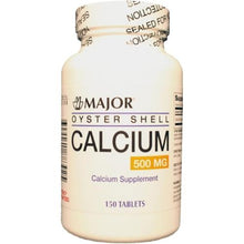 Major 20555000301 Oyster Shell Calcium 500 MG 150 Tabs (Pack of 3)-Preferred Medical Plus