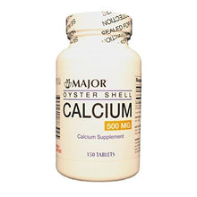 Major 20555000301 Oyster Shell Calcium 500 MG 150 Tabs (Pack of 3)-Preferred Medical Plus