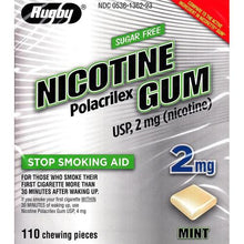 Rugby 536136223 Nicotine Polacrilex Gum 2 mg Mint Flavor 110 Pieces (Each)-Preferred Medical Plus
