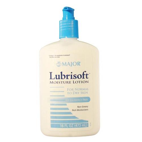 Major Pharmaceuticals 241936 LubriSoft Emollient Moisture Lotion, Compare to Lubriderm, 473 mL Volume, White (Each)