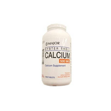 Major Oyster Shell Calcium 500 mg. 1000 Tablets (1 Bottle)-Preferred Medical Plus