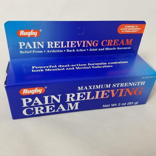 Rugby 536110145 Maximum Strength Pain Relieving Cream 3oz (Each)