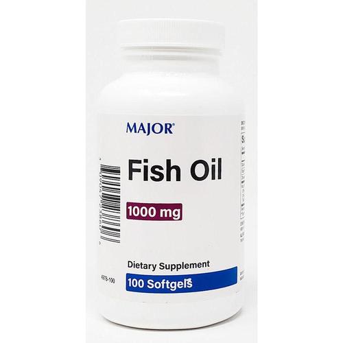 Major Fish Oil Cholesterol Free 1000 MG. 100 SoftGels (Each)