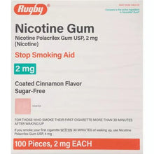 Rugby 00536340401 Nicotine Gum 2mg 100ct. Cinnamon Sugar Free (Pack of 3)-Preferred Medical Plus