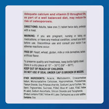 Oyster Shell Calcium 500 mg With Vitamin D 200 IU (Bottle of 60)-Preferred Medical Plus