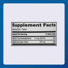 Oyster Shell Calcium 500 mg With Vitamin D 200 IU (Pack of 2)-Preferred Medical Plus