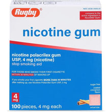 Rugby 536340501 Nicotine Gum 4mg Cinnamon 100 Pieces (Each)-Preferred Medical Plus