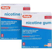 Rugby 536340501 Nicotine Gum 4mg Cinnamon 100 Pieces (Pack of 2)-Preferred Medical Plus
