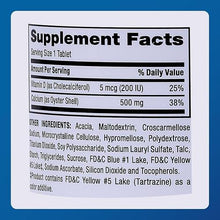 Major Oyster Shell Calcium with Vitamin D 500 mg. 300 Tablets (1 Bottle)-Preferred Medical Plus