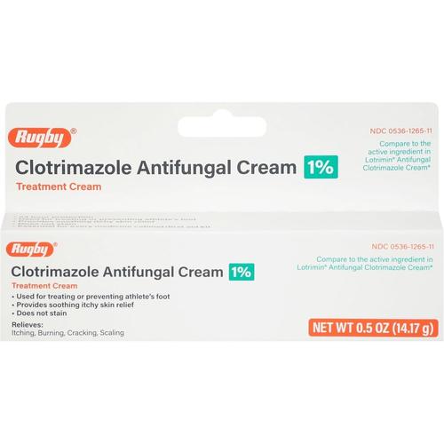 Clotrimazole Athletes foot Antifungal 1 Percent Cream 14.17 gm. (Each)