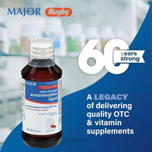 Major Acetaminophen (Tylenol) Liquid Extra Strength Red 500 mg. 8 oz (237 ml)-Preferred Medical Plus