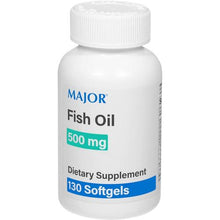 Major 00904750313 Fish Oil 500 mg. 130 SoftGels (Each)-Preferred Medical Plus
