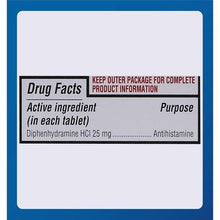 Major Banophen 25 mg. Minitabs 24 ct. (Each)-Preferred Medical Plus