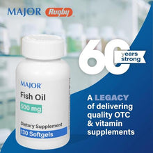 Major 00904750313 Fish Oil 500 mg. 130 SoftGels (Pack of 48)-Preferred Medical Plus