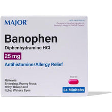 Major Banophen 25 mg. Minitabs 24 ct. (pack of 24)-Preferred Medical Plus