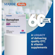 Major Banophen 25 mg. Minitabs 24 ct. (pack of 3)-Preferred Medical Plus