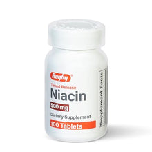 Rugby 80681009000 Niacin 500 mg Timed Release Tabs (Bottle of 100)-Preferred Medical Plus