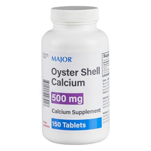 Major 20555000301 Oyster Shell Calcium 500 MG 150 Tabs (Pack of 2)-Preferred Medical Plus