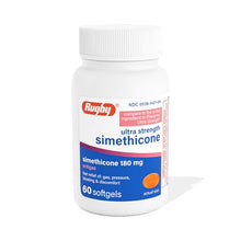 Rugby Simethicone Antiflatulent 180 mg. 60 Softgels (Bottle)-Preferred Medical Plus