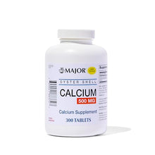 Major 00904188372 Oyster Shell Calcium 500 mg 300 Tabs (Pack of 3)-Preferred Medical Plus
