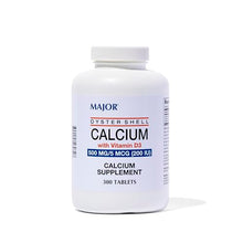 CALCIUM SUPPLEMENT: Major Oyster Shell Calcium 500 mg with Vitamin D3 5 mcg is a calcium supplement. Adequate calcium and vitamin D throughout life, as part of a well-balanced diet, may reduce the risk of osteoporosis.-Preferred Medical Plus