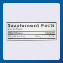 MAJOR NIACIN 500MG TABS NIACIN-500 MG White 100 Tablets-Preferred Medical Plus