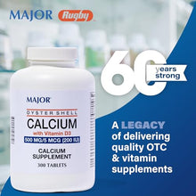 CALCIUM SUPPLEMENT: Major Oyster Shell Calcium 500 mg with Vitamin D3 5 mcg is a calcium supplement. Adequate calcium and vitamin D throughout life, as part of a well-balanced diet, may reduce the risk of osteoporosis.-Preferred Medical Plus