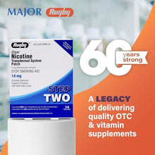 Rugby Clear Nicotine Transdermal System Patch 14 mg. Step Two (3 Boxes of 14 Patches)-Preferred Medical Plus