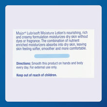 Major Pharmaceuticals 241936 LubriSoft Emollient Moisture Lotion, Compare to Lubriderm, 473 mL Volume, White (Each)-Preferred Medical Plus