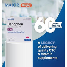Major Banophen 25 mg. Minitabs 24 ct. (Each)-Preferred Medical Plus
