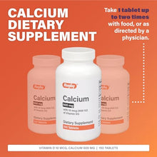 Rugby Calcium 600 mg With Vitamin D3 150 ct. (Each)-Preferred Medical Plus