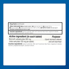 ANTI-DIARRHEAL CHEWABLES: Major’s bismuth subsalicylate chewable tablets help relieve diarrhea, heartburn, indigestion, nausea, and upset stomach associated with these symptoms.-Preferred Medical Plus