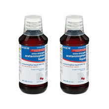 Major Mapap Acetaminophen (Tylenol) Liquid Extra Strength 500 mg. 8 oz. (Pack of 2)-Preferred Medical Plus