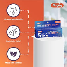 Rugby 536110145 Maximum Strength Pain Relieving Cream 3oz (Pack of 3)-Preferred Medical Plus