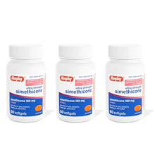 Rugby Simethicone Antiflatulent 180 mg. 60 Softgels (3 Bottle)-Preferred Medical Plus
