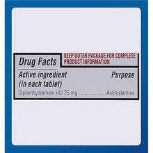 Major Banophen 25 mg. Minitabs 24 ct. (Each)-Preferred Medical Plus