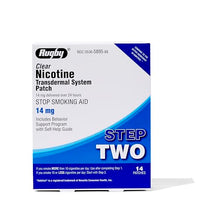 Rugby Clear Nicotine Transdermal System Patch 14 mg. Step Two (Box of 14 Patches)-Preferred Medical Plus