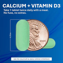 Major 904546092 Oyster Shell Calcium with Vitamin D 500 mg - 150Tabs Bottle (Pack of 3)-Preferred Medical Plus