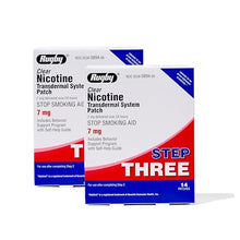 Rugby Clear Nicotine Transdermal System Patch 7 mg. Step Three (2 Boxes of 14 Patches)-Preferred Medical Plus