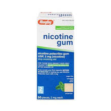Rugby 536136206 Nicotine Gum 2mg Sugar Free Mint Flavor 50 pieces (Each)-Preferred Medical Plus