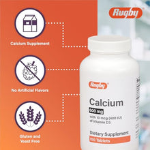 Rugby Calcium 600 mg With Vitamin D3 150 ct. (Each)-Preferred Medical Plus