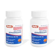 Rugby Simethicone Antiflatulent 180 mg. 60 Softgels (2 Bottle)-Preferred Medical Plus