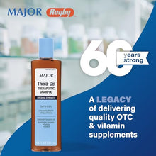 THERAPEUTIC SHAMPOO: Major Thera-Gel Therapeutic Shampoo helps control the symptoms of dandruff, seborrheic dermatitis, and psoriasis; supporting long-lasting relief from itching and flaking.-Preferred Medical Plus