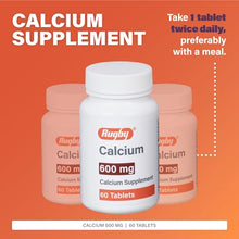 CALCIUM SUPPLEMENT: Rugby 600 mg calcium tablets are a calcium supplement that can be taken daily.-Preferred Medical Plus