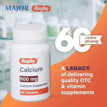 CALCIUM SUPPLEMENT: Rugby 600 mg calcium tablets are a calcium supplement that can be taken daily.-Preferred Medical Plus