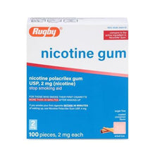 Rugby 00536340401 Nicotine Gum 2mg 100ct. Cinnamon Sugar Free (Each)-Preferred Medical Plus