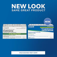 ANTIHISTAMINE ALLERGY RELIEF: Major's Ceterizine Hydrochloride Tablets are an original prescription strength, 24-hour allergy relief formula that helps with symptoms including sneezing, runny nose, itchy, watery eyes, and itchy throat or nose.-Preferred Medical Plus