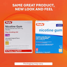 Rugby 00536303023 Original Nicotine Gum 4MG Sugar Free ( 24 Box of 110 Pieces)-Preferred Medical Plus